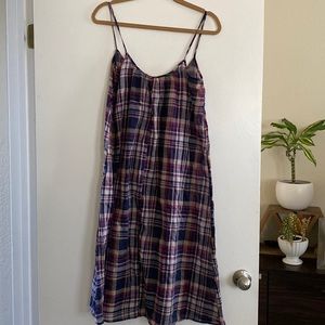 Pietsie Plaid Slip Dress